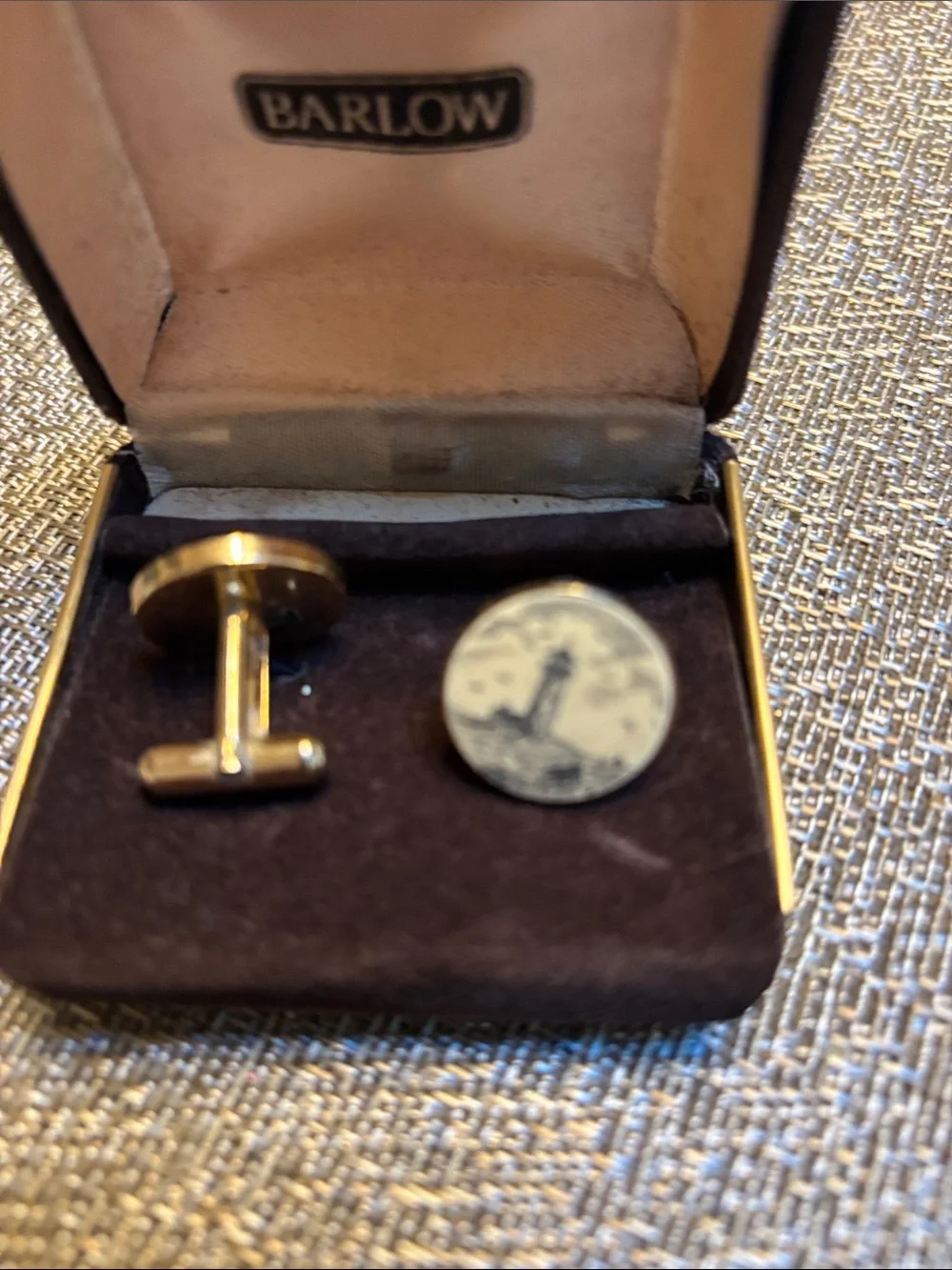 Black and White Lighthouse Cufflinks - Classic Nautical Style